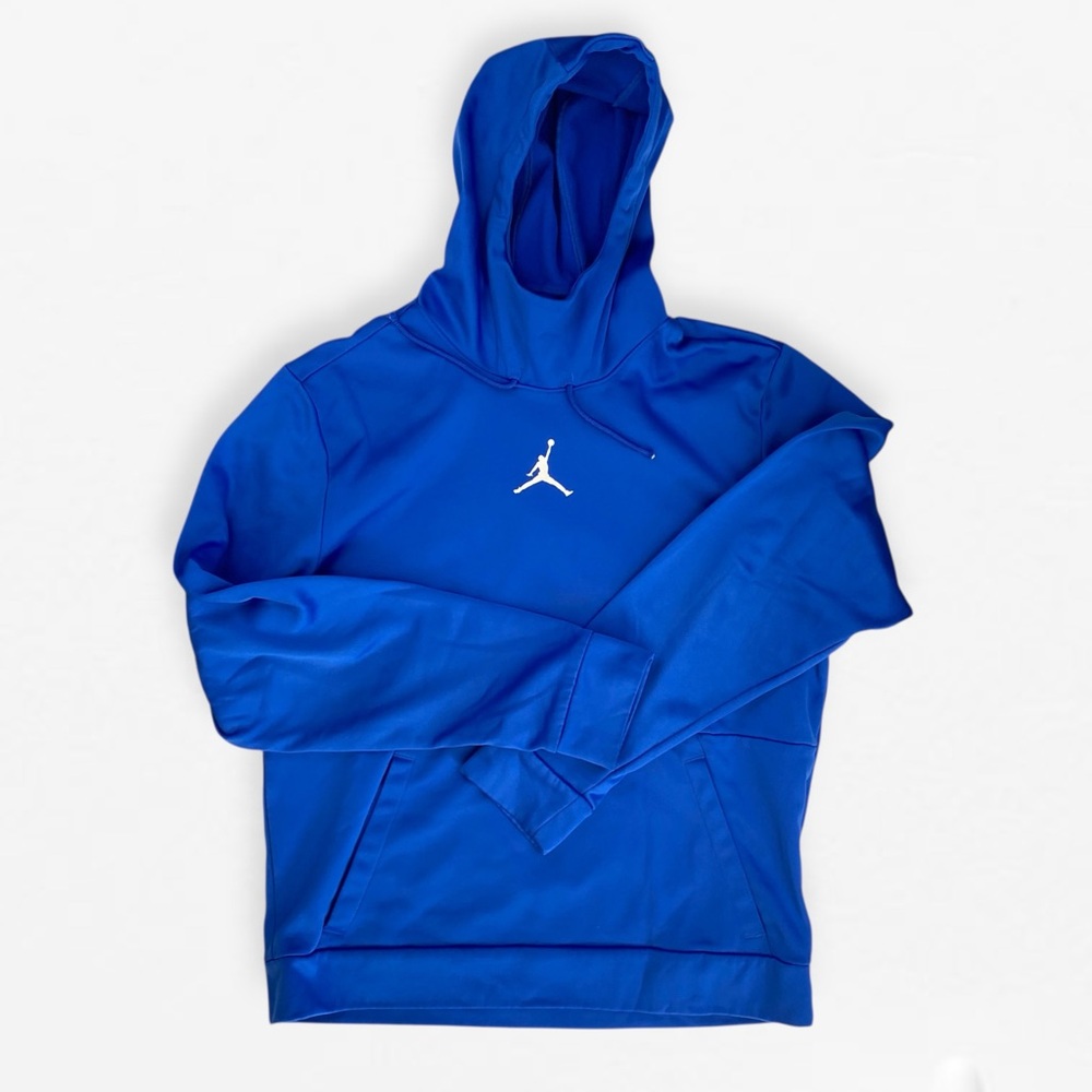 Men’s Air Jordan Vibrant Blue Hoodie with Iconic Logo M - Picture 2 of 6